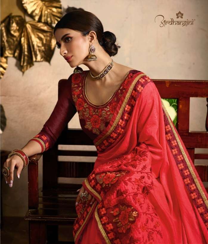 SHREYA SALE COLLECTION BY ARDHANGINI HEAVY DESIGNER FANCY SAREES