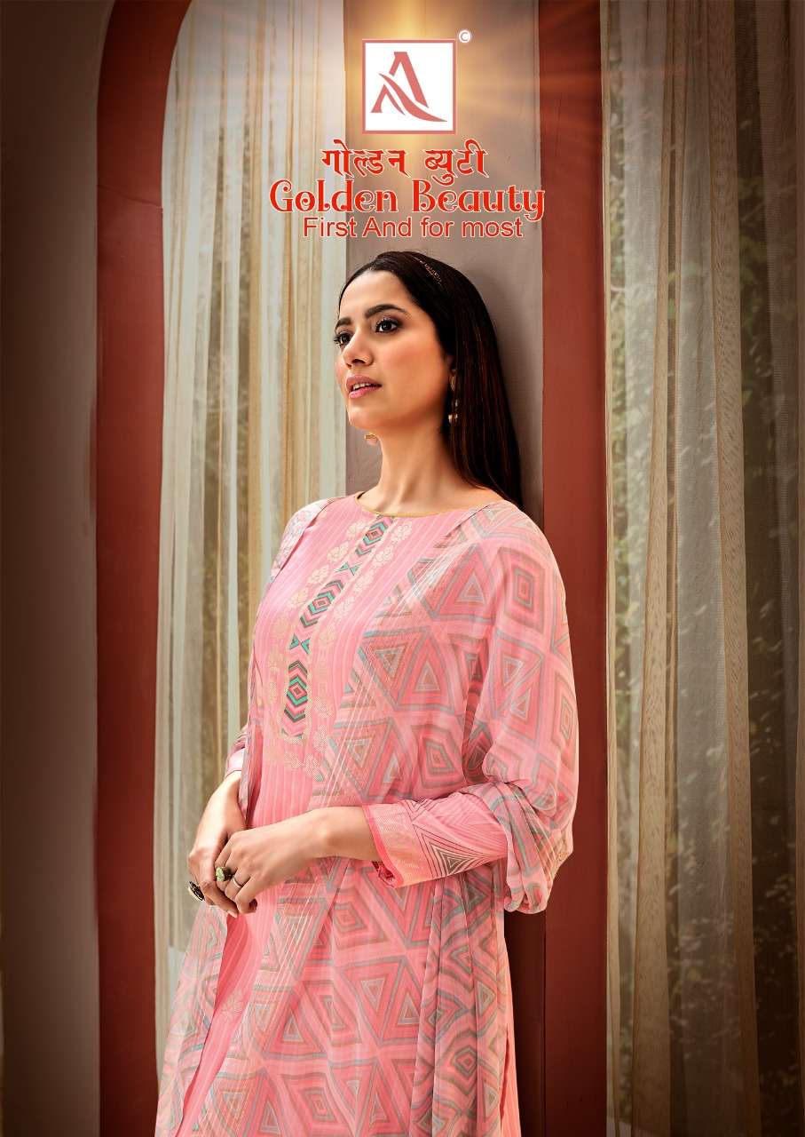 GOLDEN BEAUTY BY ALOK SUIT 920-001 TO 920-008 SERIES JAM COTTON DRESSES