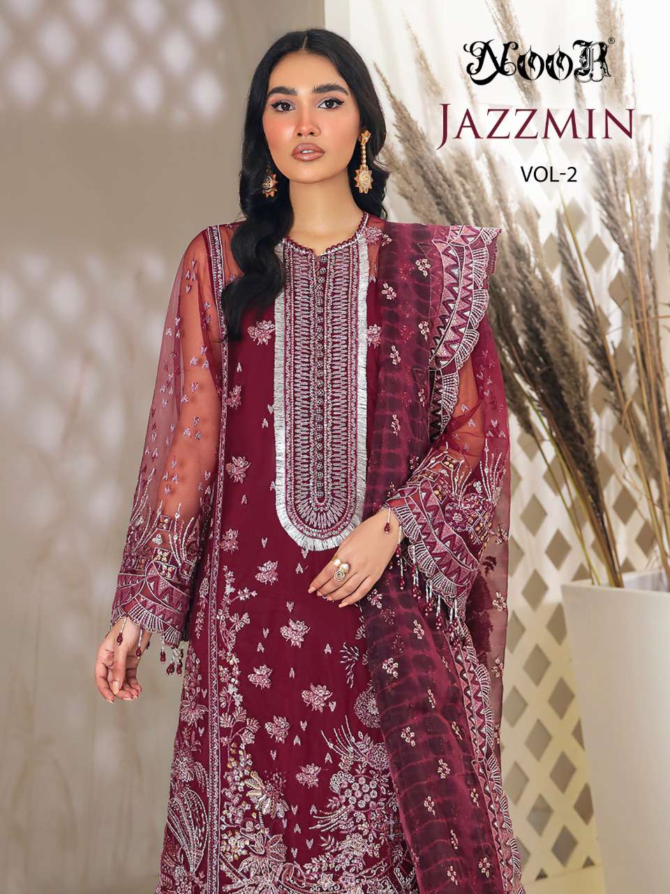 JAZZMIN VOL-2 BY NOOR 14022 TO 14024 SERIES DESIGNER GEORGETTE DRESSES