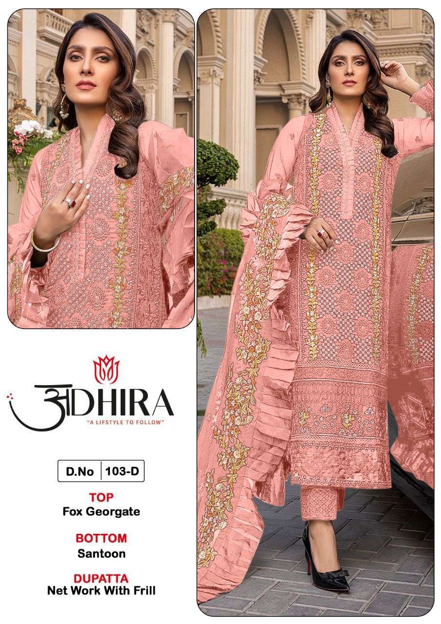 ADHIRA 103 COLOURS BY ADHIRA DESIGNER PAKISTANI DRESSES