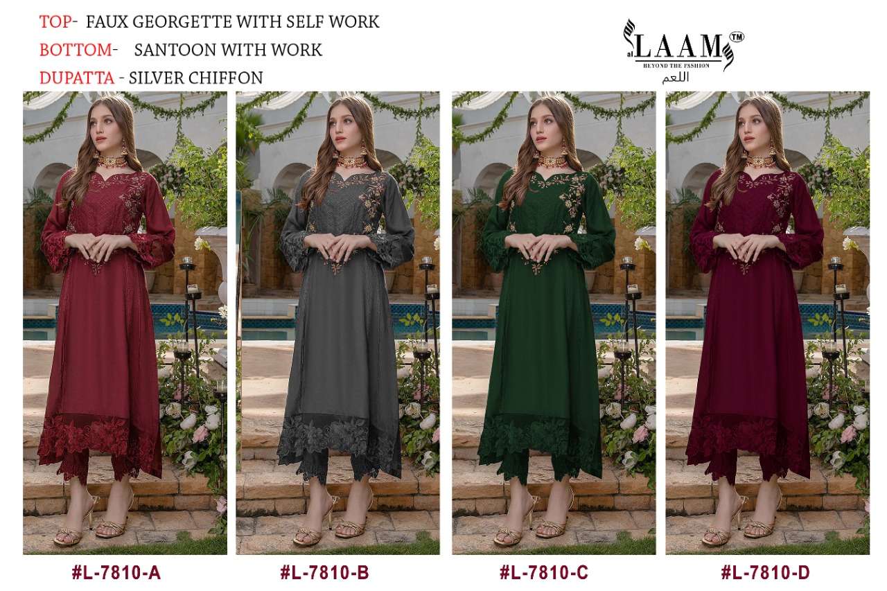 AL LAAM 7810 COLOURS BY AL LAAM PAKISTANI STITCHED DRESSES