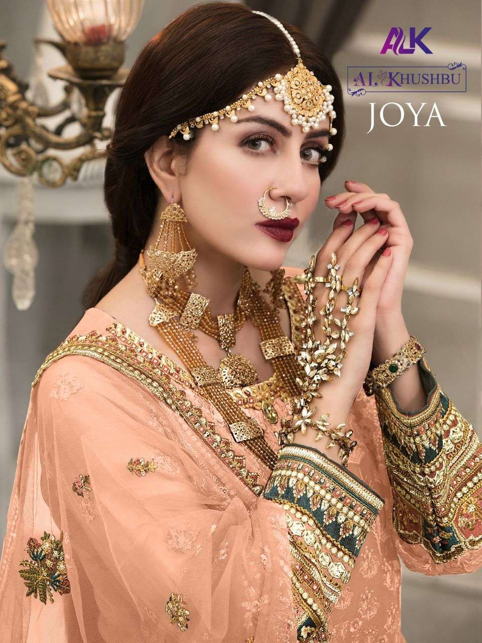 JOYA BY AL KHUSHBU 2053 TO 2056 SERIES GEORGETTE EMBROIDERED PAKISTANI DRESSES