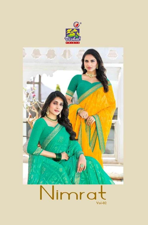 NIMRAT VOL-2 BY VISHAL PRINTS 41724 TO 41735 SERIES FANCY DESIGNER SAREES