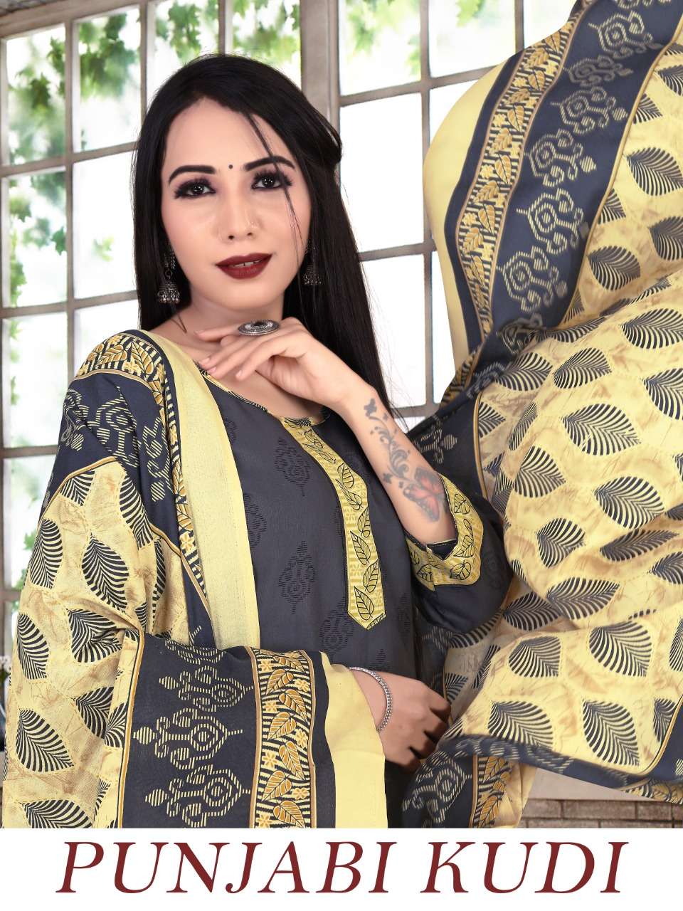 PUNJABI KUDI BY UTSAV SUITS 1001 TO 1010 SERIES COTTON PRINT DRESSES