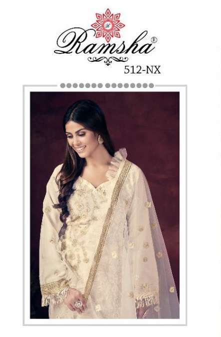 RAMSHA 512 NX BY RAMSHA 512-A TO 512-D SERIES GEORGETTE EMBROIDERY DRESSES