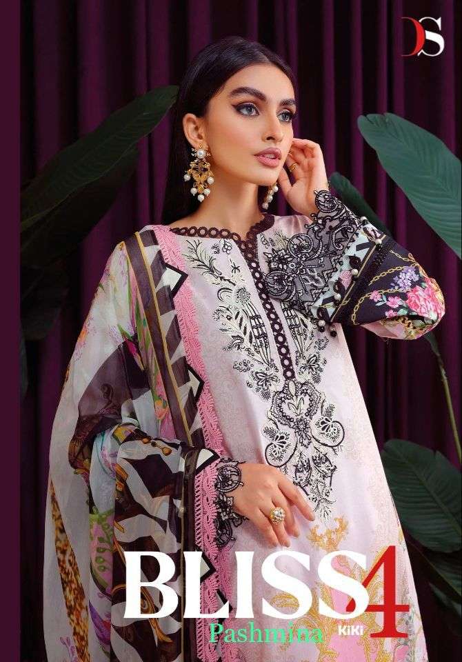 BLISS KIKI VO-4 BY DEEPSY SUITS 1791 TO 1798 SERIES PASHMINA PRINT DRESSES