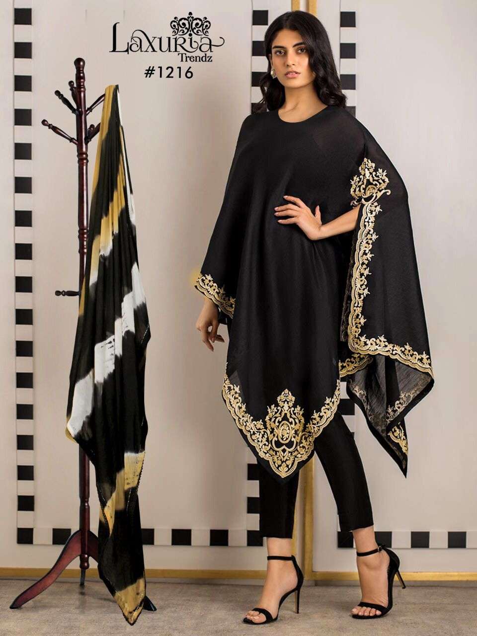 LAXURIA 1216 HIT DESIGN BY LAXURIA TRENDZ FAUX GEORGETTE KAFTAN DRESS