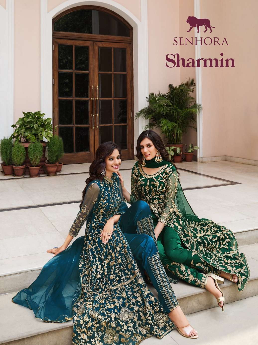 SHARMIN BY SENHORA 2064 TO 2067 SERIES HEAVY BUTTERFLY NET DRESSES