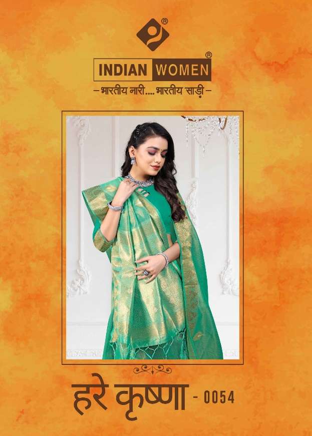 HARE KRISHNA BY INDIAN WOMEN 0054-A TO 0054-F SERIES SILK SAREES
