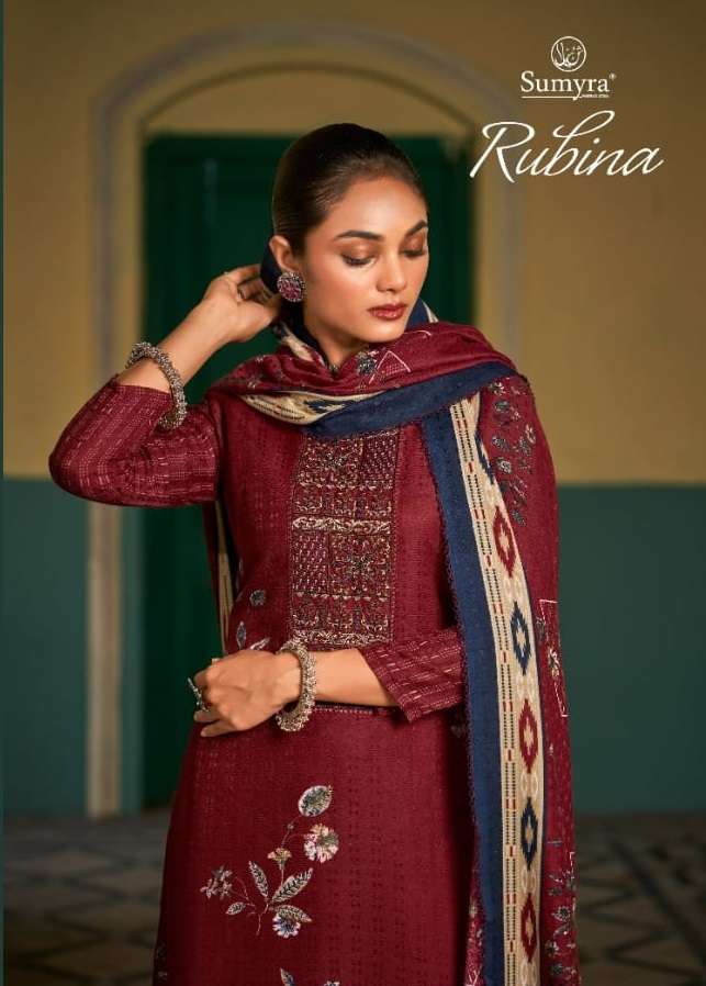 SUMYRA RUBINA BY RADHIKA FASHION 37001 TO 37008 SERIES PASHMINA DRESSES