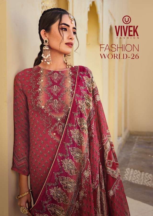 FASHION WORLD VOL-26 BY VIVEK FASHION 8501 TO 8508 SERIES GEORGETTE DRESSES