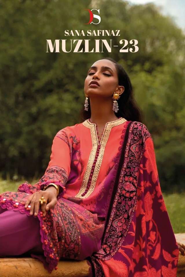 SANA SAFINAZ MUZLIN 23 BY DEEPSY SUITS 2011 TO 2018 SERIES COTTON PAKISTANI DRESSES