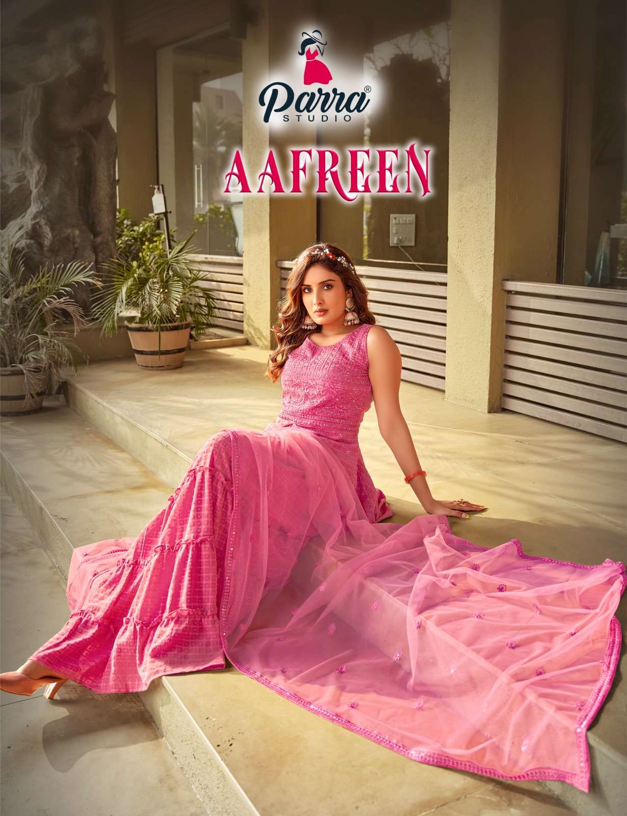 AAFREEN VOL-1 BY PARRA STUDIO 1001 TO 1005 SERIES SILK WORK STITCHED DRESSES