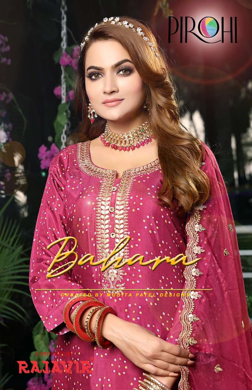 PIROHI BAHARA BY ASLIWHOLESALE 6930 TO 6933 SERIES MUSLIN STITCHED DRESSES