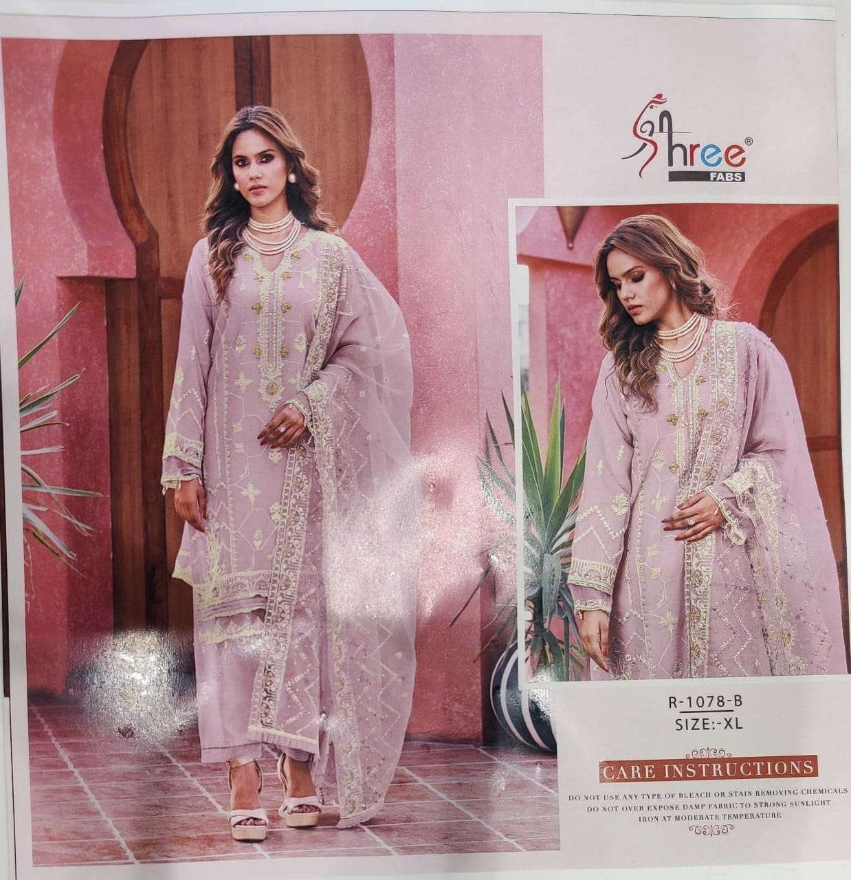 R-1078 COLOURS BY SHREE FABS ORGANZA EMBROIDERY STITCHED PAKISTANI DRESSES