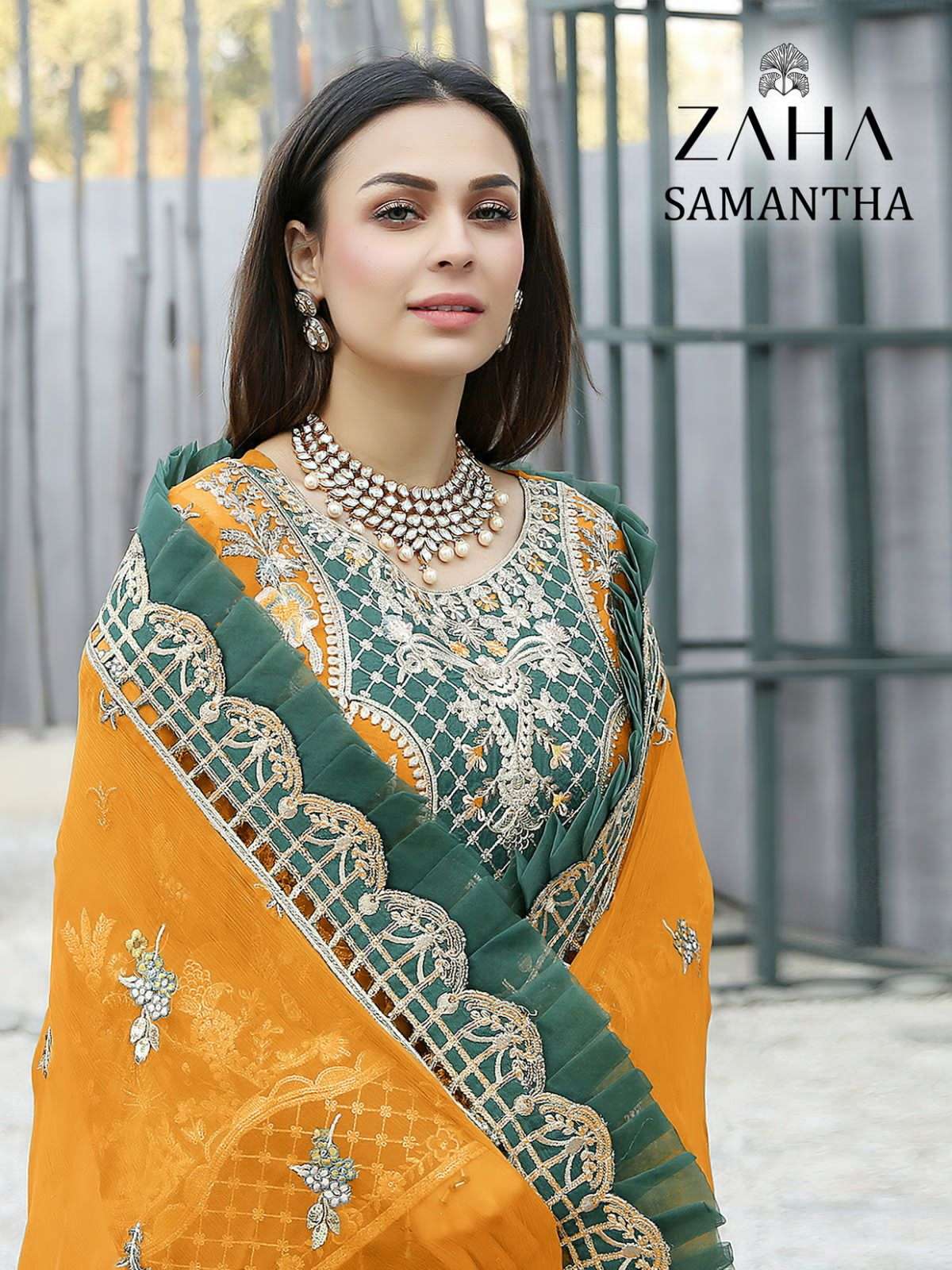 SAMANTHA BY ZAHA 10132-A TO 10132-D SERIES GEORGETTE PAKISTANI DRESSES