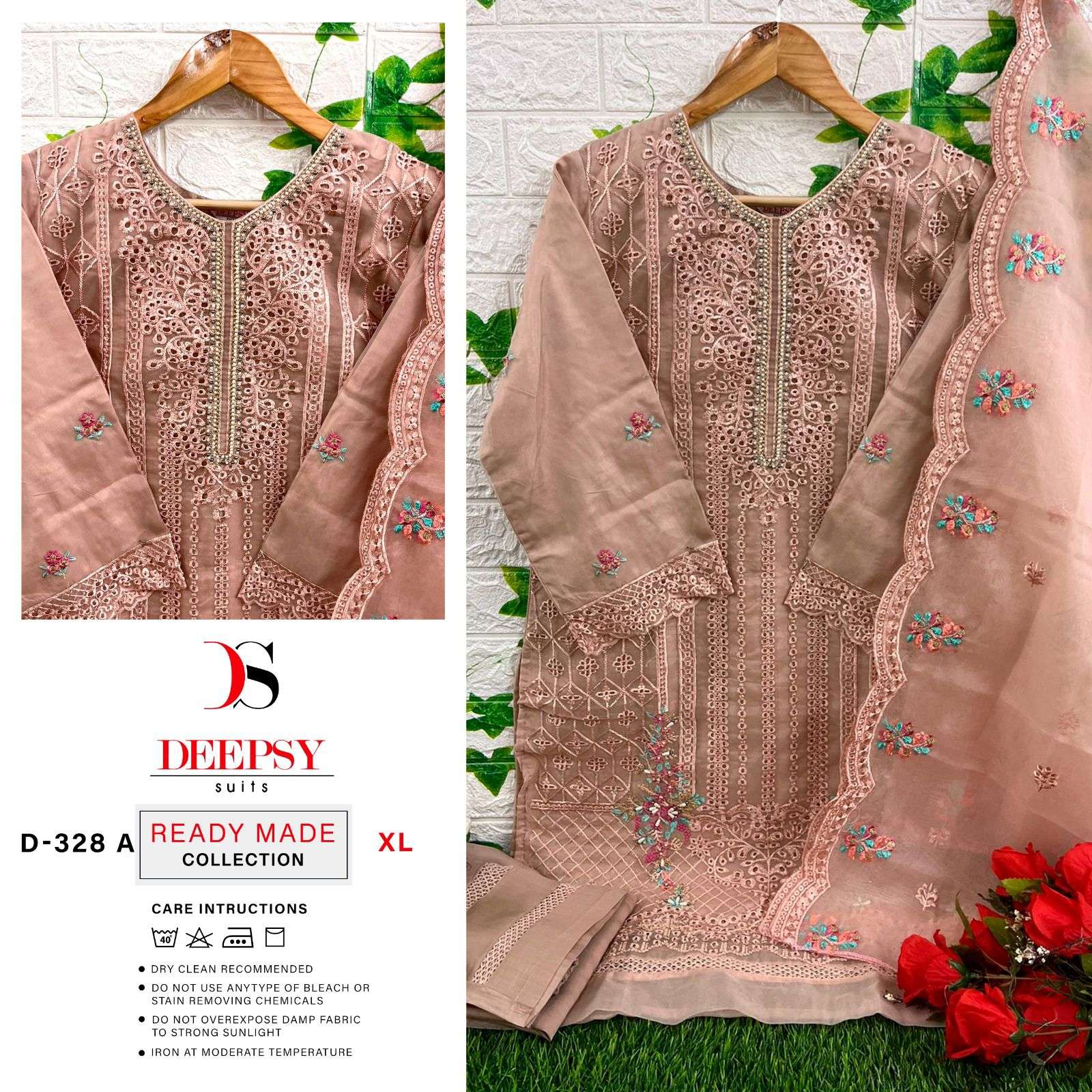 D-328 COLOURS BY DEEPSY SUITS ORGANZA EMBROIDERY STITCHED DRESSES