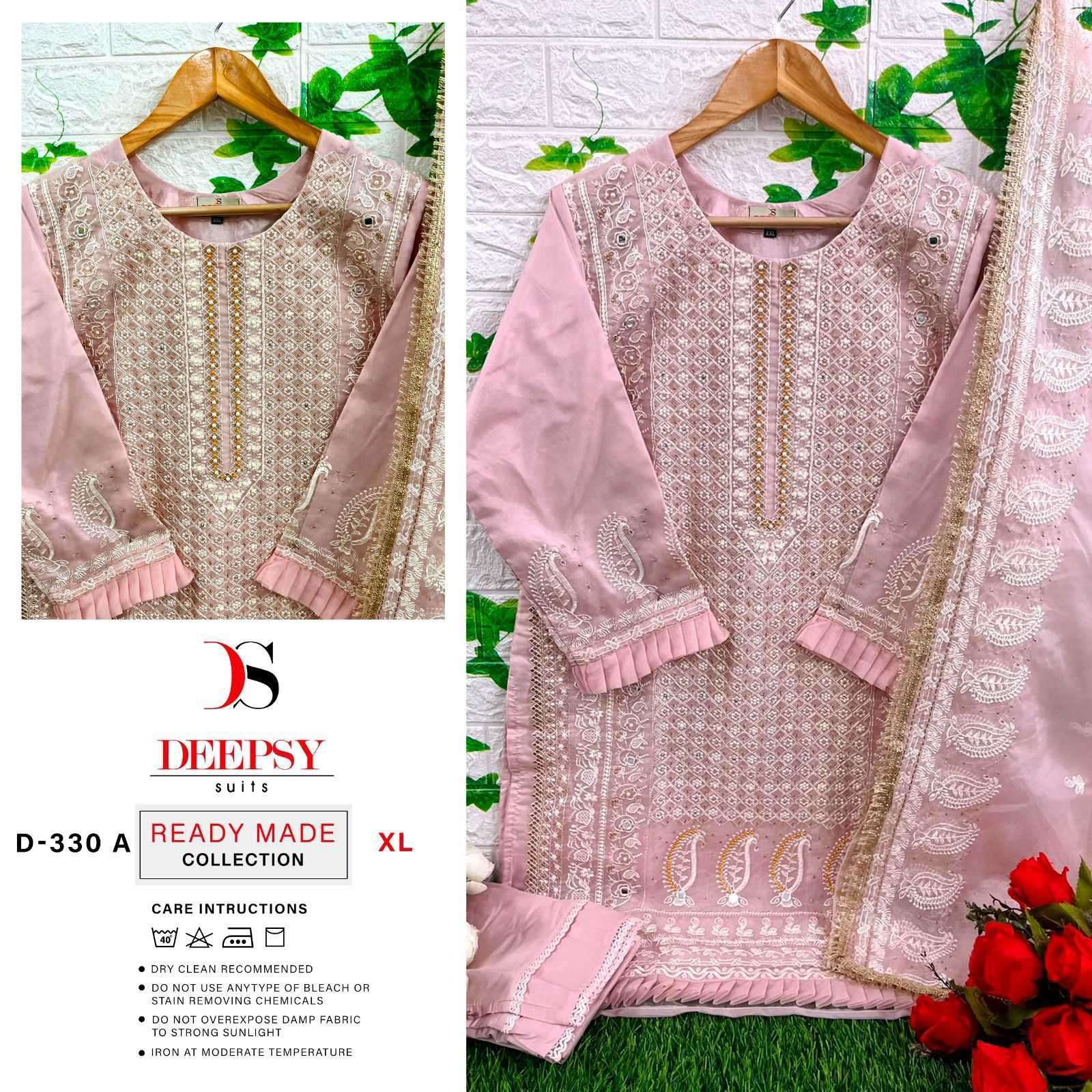D-330 COLOURS BY DEEPSY SUITS ORGANZA EMBROIDERY STITCHED PAKISTANI DRESSES