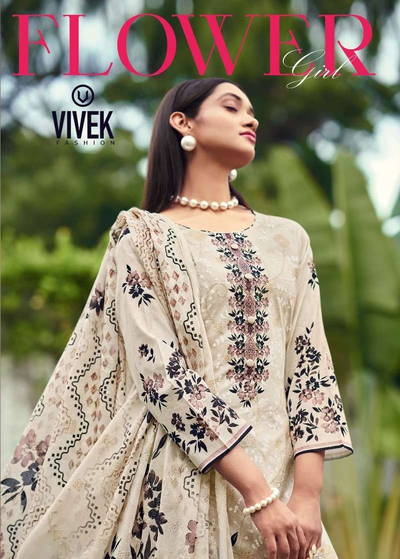 FLOWERY GIRL BY VIVEK FASHION 11301 TO 11306 SERIES LAWN COTTON DRESSES