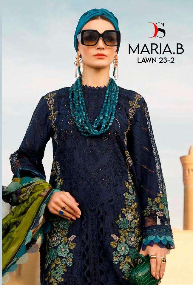 MARIA.B LAWN-23 VOL-2 BY DEEPSY SUITS 3101 TO 3108 SERIES COTTON PAKISTANI DRESSES