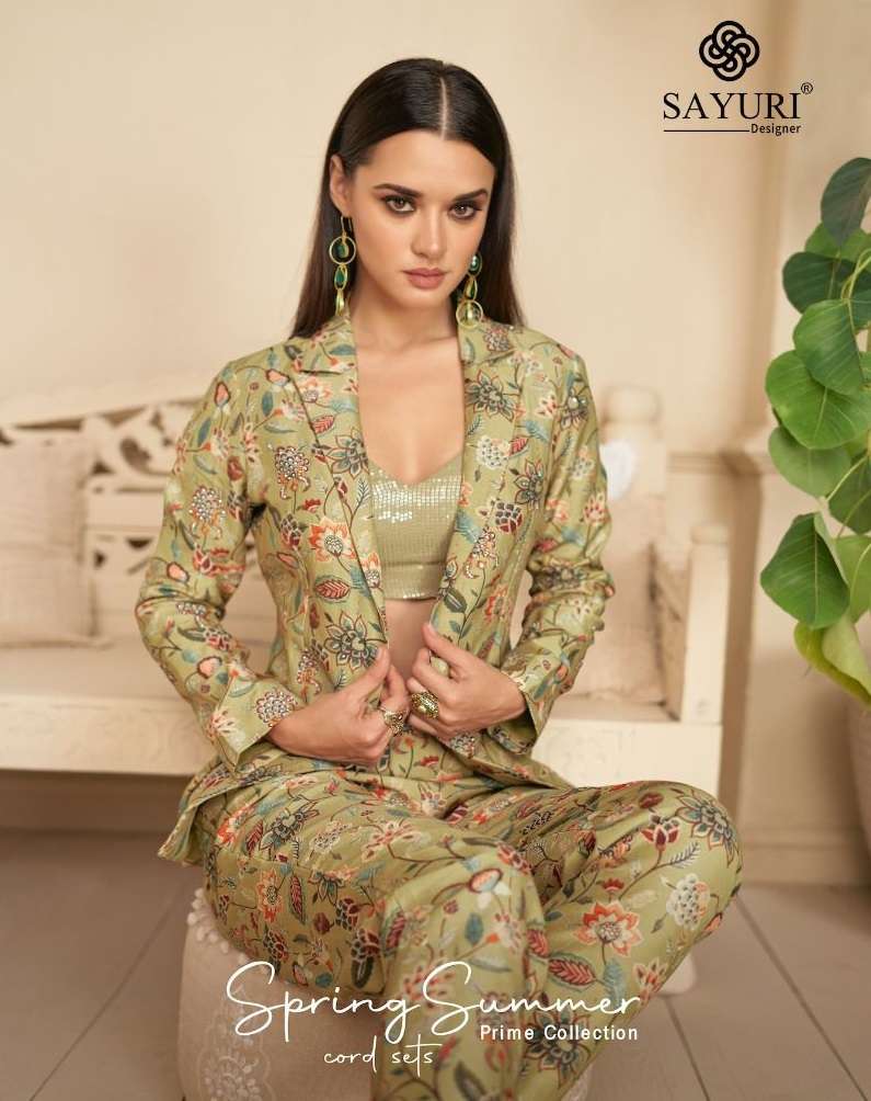 SPRING SUMMER PRIME COLLECTION BY SAYURI CHINON EMBROIDERY CO-ORD SET