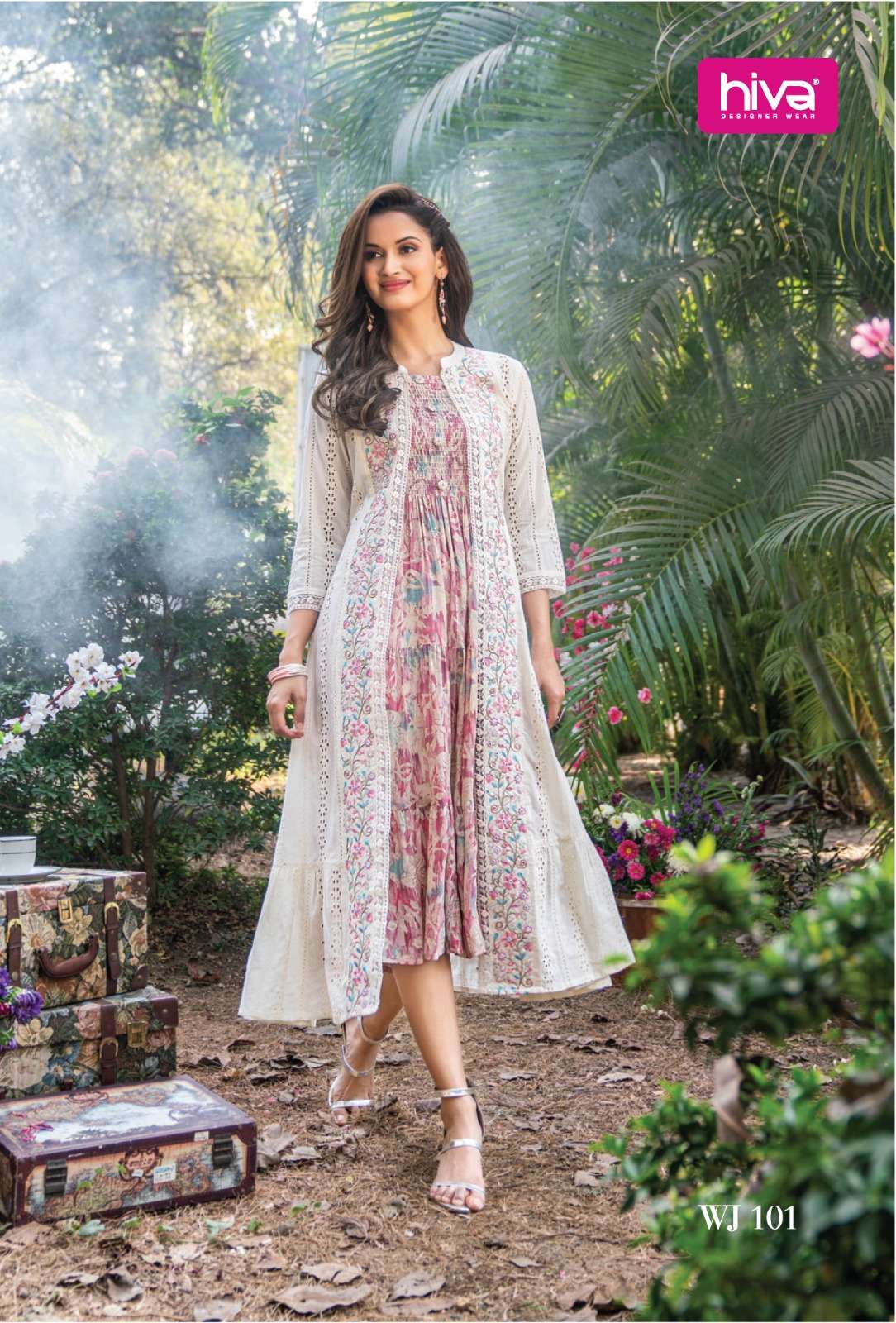 BUY ONLINE HIVA BRAND CATALOGUES OF KURTIS AT WHOLESALE PRICE
