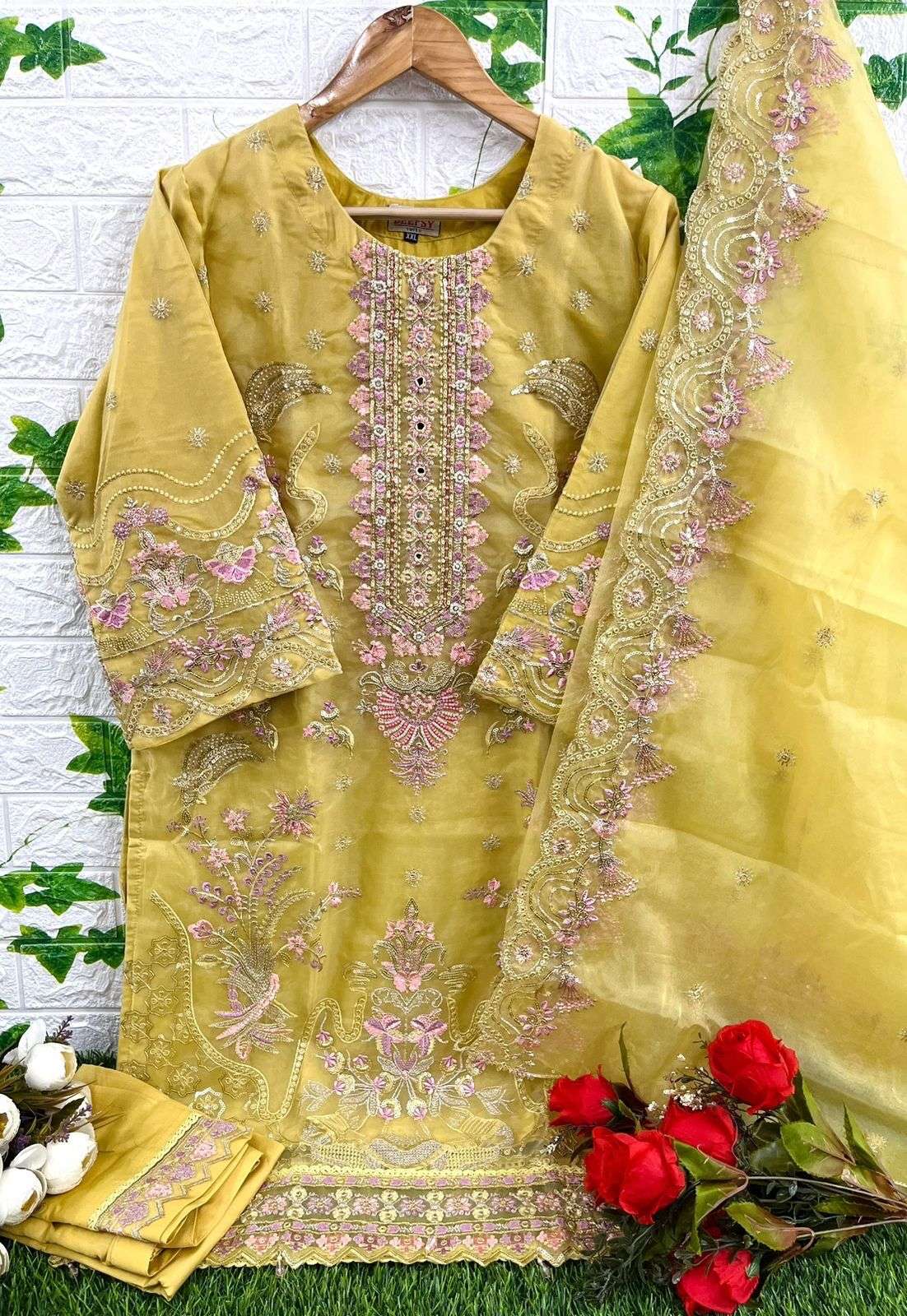 D-306 COLOURS BY DEEPSY SUITS HEAVY ORGANZA EMBROIDERY PAKISTANI DRESSES