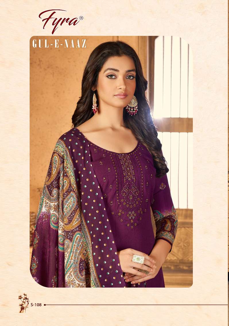 FAYRA GUL-E-NAAZ BY ALOK SUIT 001 TO 110 SERIES PURE COTTON PRINT DRESSES