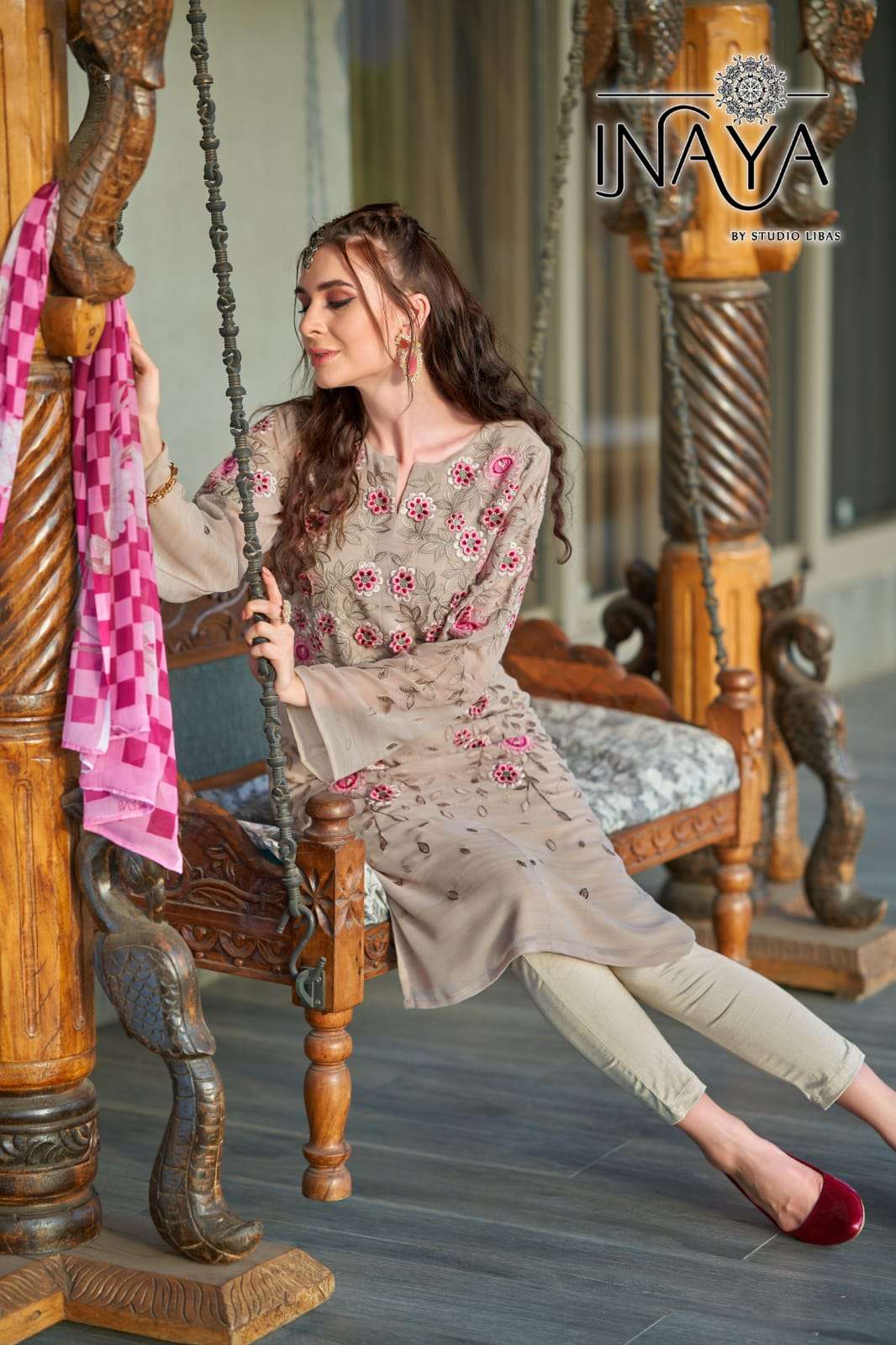 LPC-156 COLOURS BY INAYA PURE GEORGETTE WORK STITCHED DRESSES