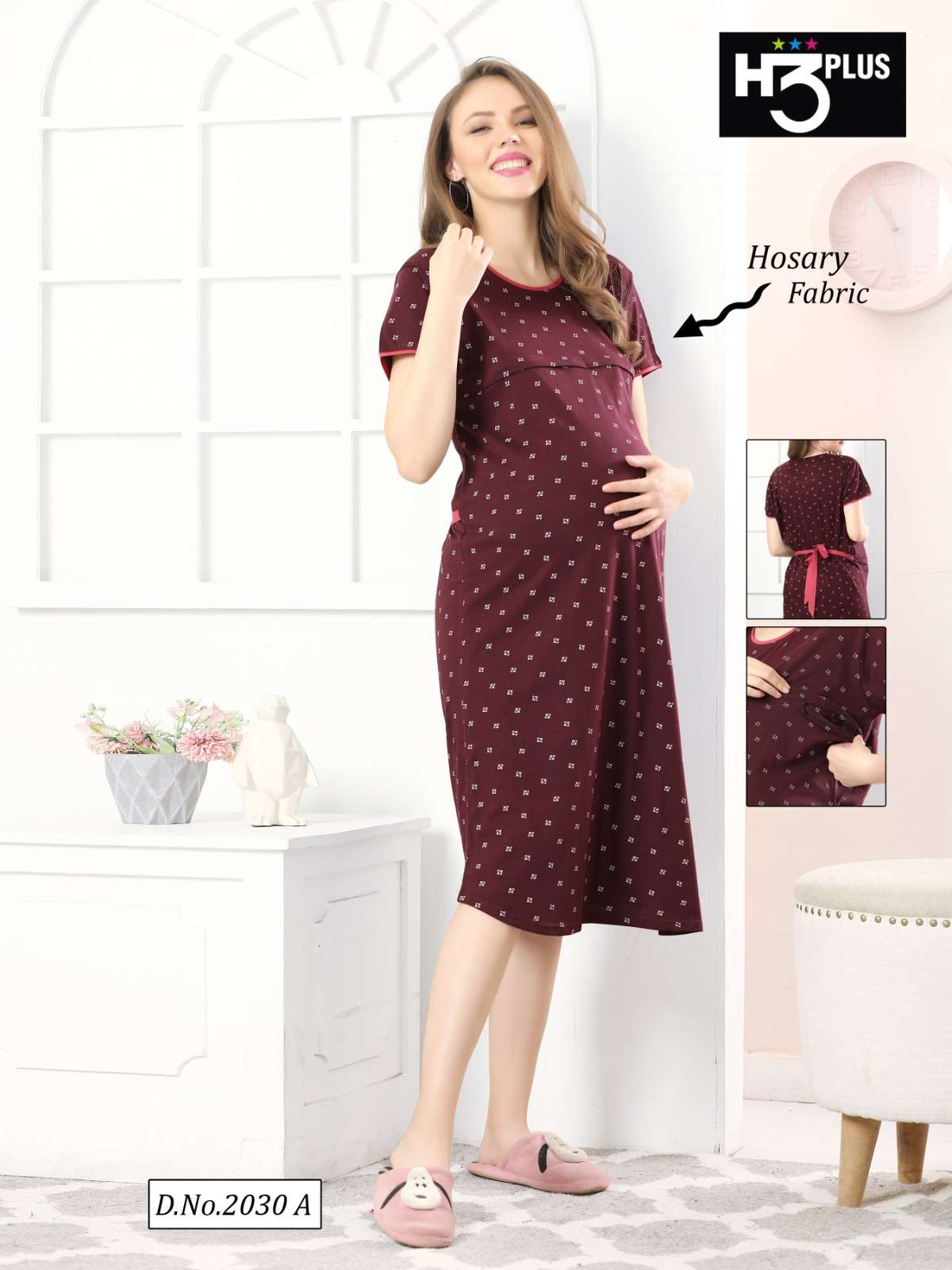 MERMAID MATERNITY BY LAKHANI IMPORTED HOSIERY DESIGNER NIGHT SUITS