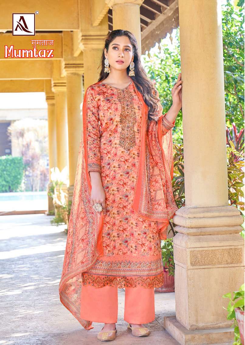 MUMTAZ BY ALOK SUIT 1171-001 TO 1171-008 SERIES ZAM EEMBROIDERY DRESSES