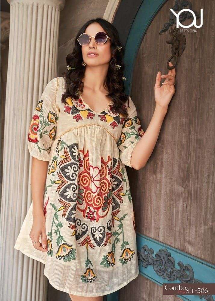 COMBO 506 BY YOU PURE LINEN WITH HEAVY COTTON KURTI
