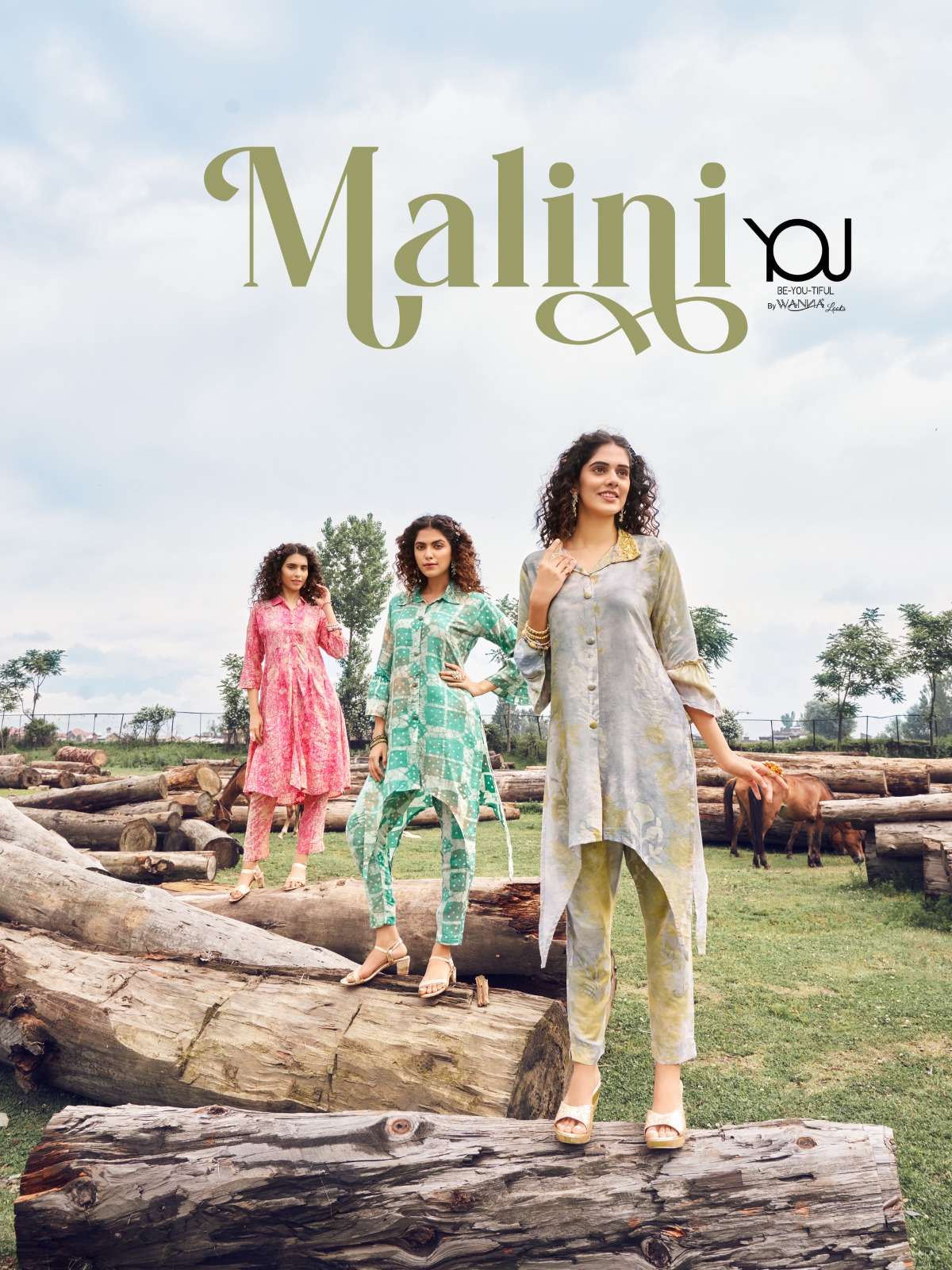 MALINI BY YOU 1001 TO 1007 SERIES HEAVY MUSLIN CO-ORD SET
