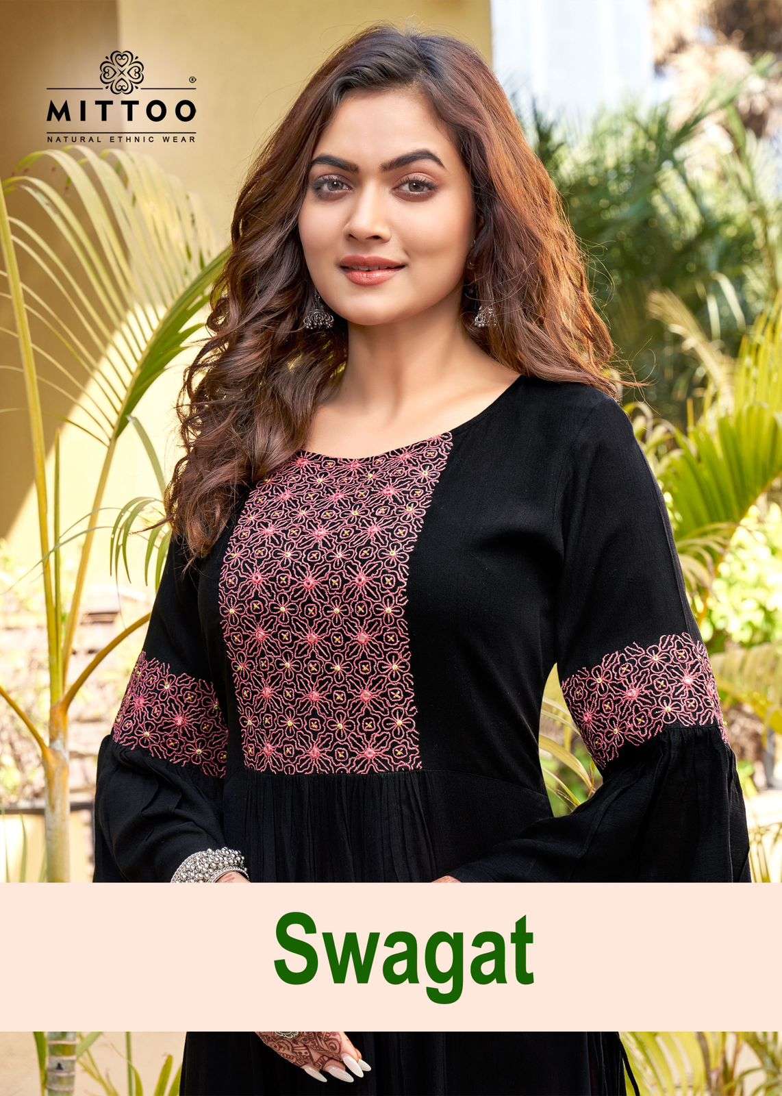 SWAGAT BY MITTOO 2001 TO 2006 SERIES FANCY WRINKLE RAYON KURTIS