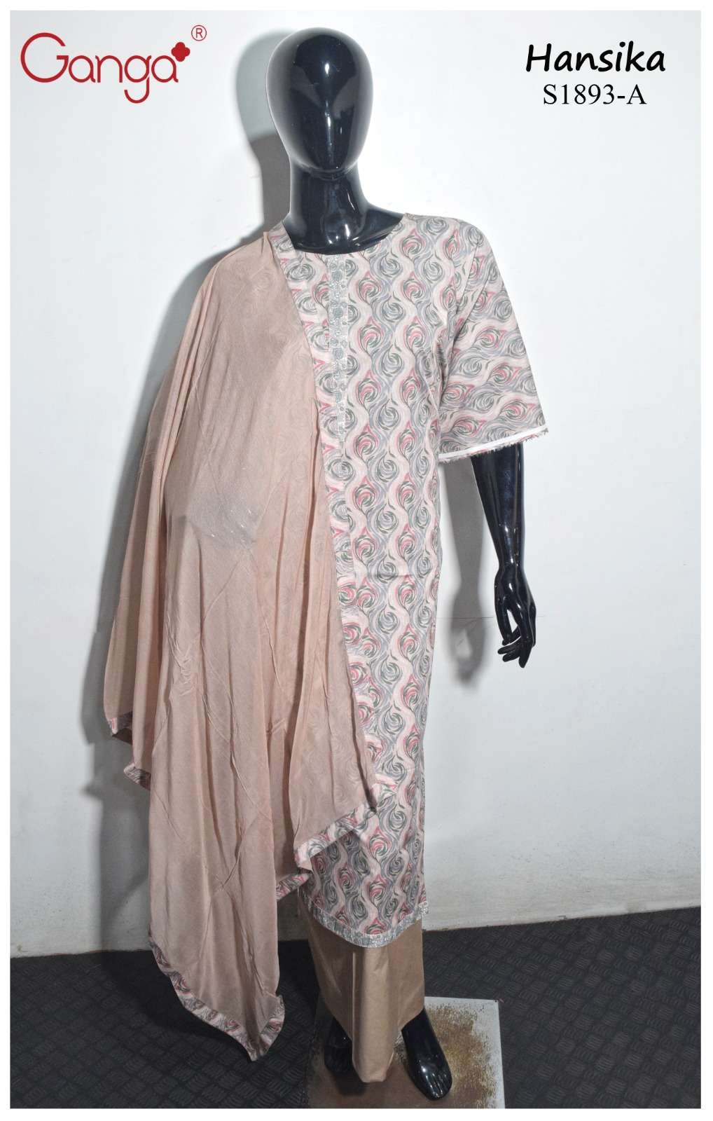 HANSIKA 1893 BY GANGA FASHIONS PREMIUM COTTON PRINTED WORK DRESSES