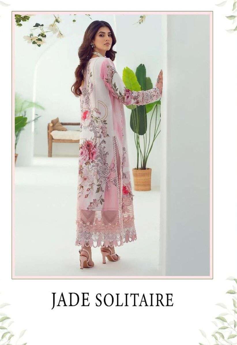JADE SOLITAIRE BY HAZZEL LAWN COTTON PRINTED EMBROIDERY DRESSES