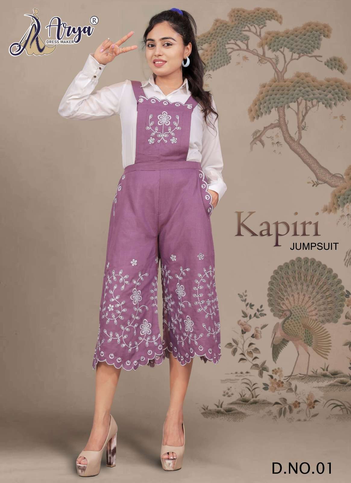 KAPIRI JUMPSUIT BY ARYA DRESS MAKER 01 TO 04 SERIES COTTON JUMPSUIT