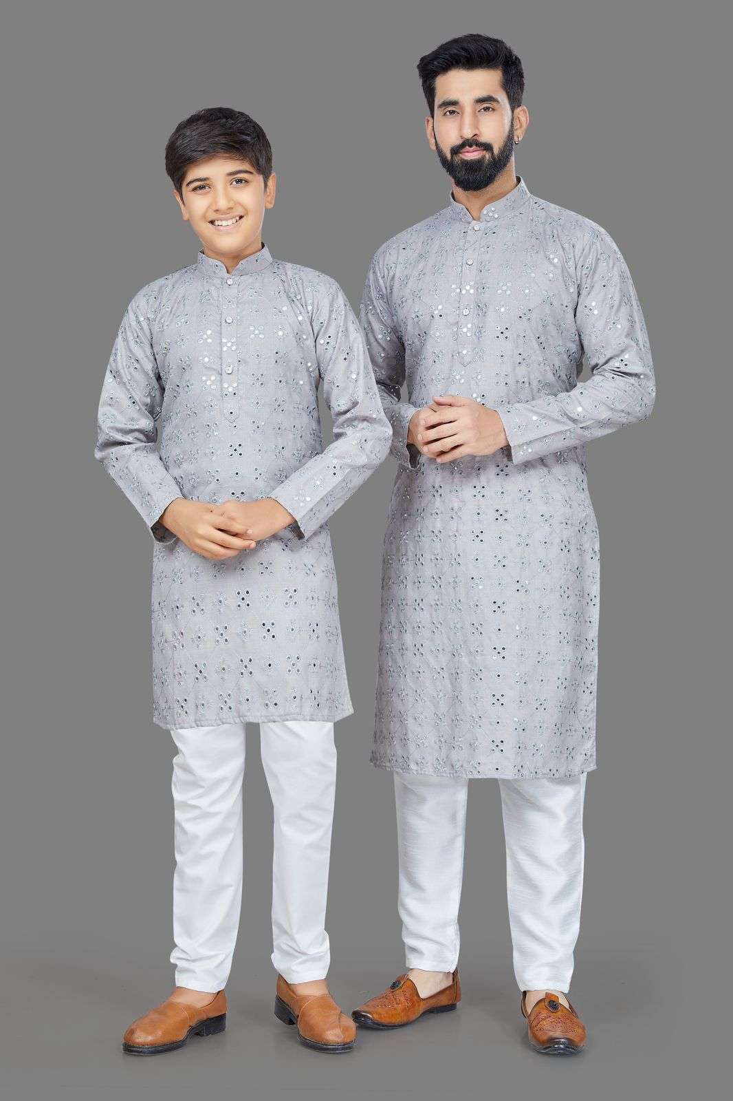 OUTLUK COMBO VOL-01 BY OUTLUK 1001 TO 1004 SERIES COTTON MENS AND KIDS  KURTAS