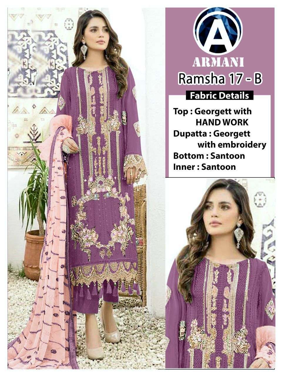 ramsha 17 b by armani designer faux georgette embroidered pakistani dress 2023 08 16 11 55 51