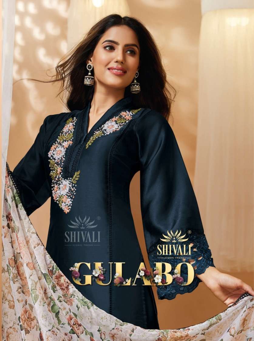 GULABO BY SHIVALI 1001 TO 1004 SERIES DESIGNER FANCY STITCHED DRESSES