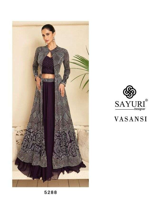 VASANSI BY SAYURI 5286 TO 5288 SERIES HEAVY SILK EMBROIDERY LEHENGAS