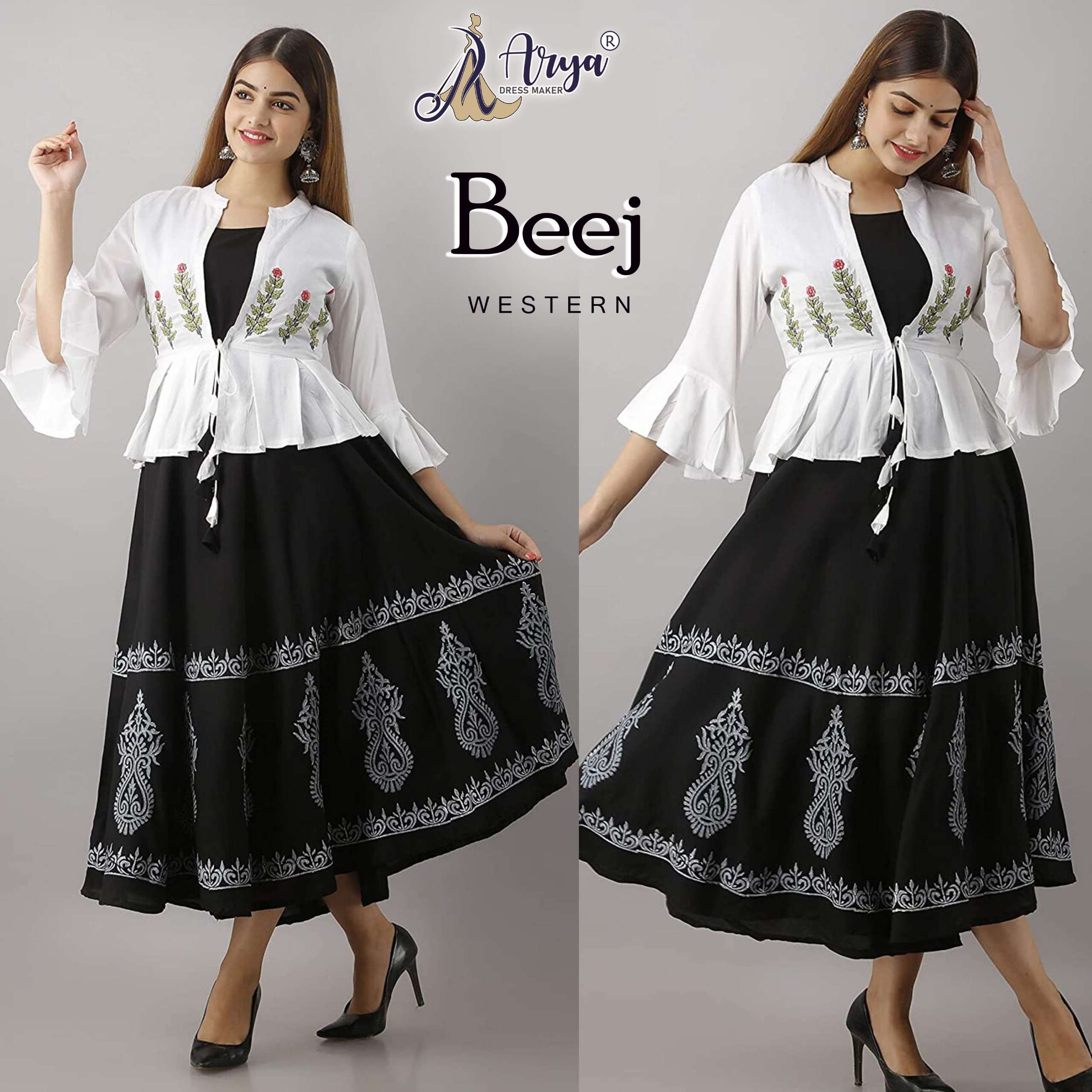 BEEJ WESTERN BY ARYA DRESS MAKER COTTON PRINT KURTIS