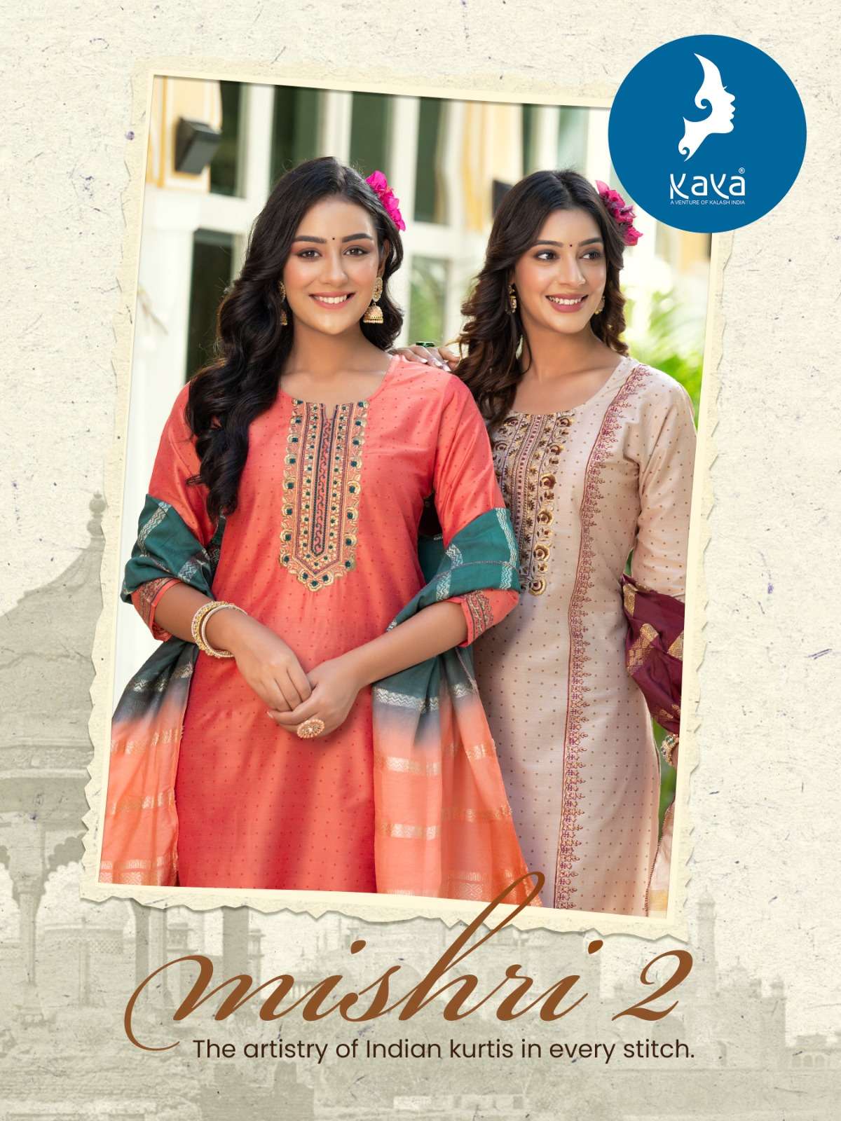 MISHRI VOL-2 BY KAYA 01 TO 08 SERIES PURE SILK STITCHED DRESSES