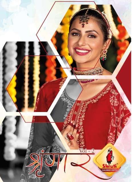 SHRINGAR VOL-2 BY SHRUTI SUITS 01 TO 03 SERIES VISCOSE MODAL WORK GOWNS