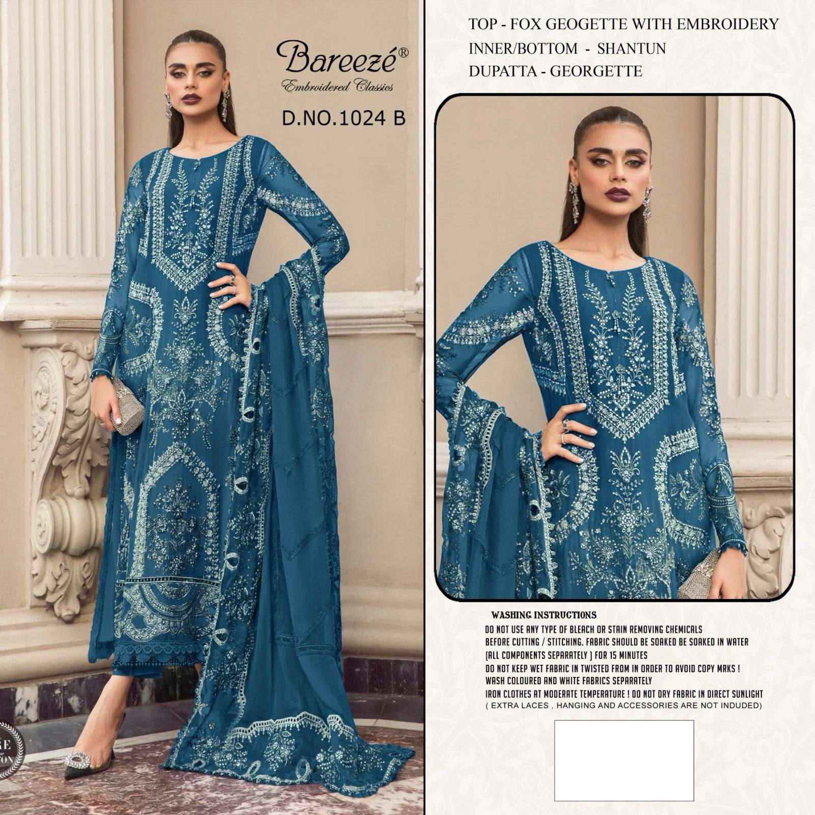 MARIA B BY BAREEZE 1025-1025 DESIGNER HEAVY FAUX GEORGETTE DRESSES