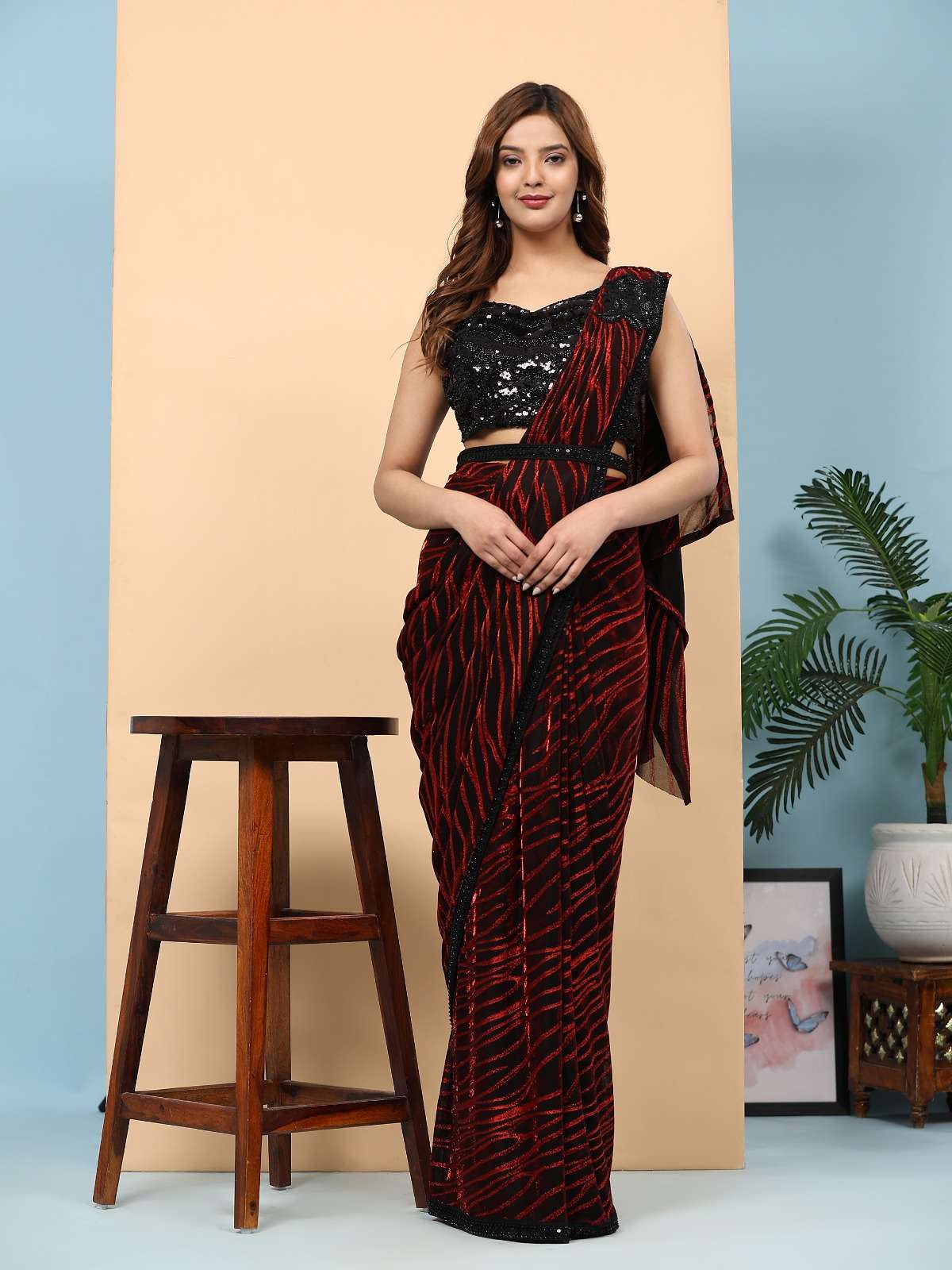 AMOHA 332 COLOURS BY AMOHA TRENDZ DESIGNER FANCY IMPORTED STITCHED SAREES