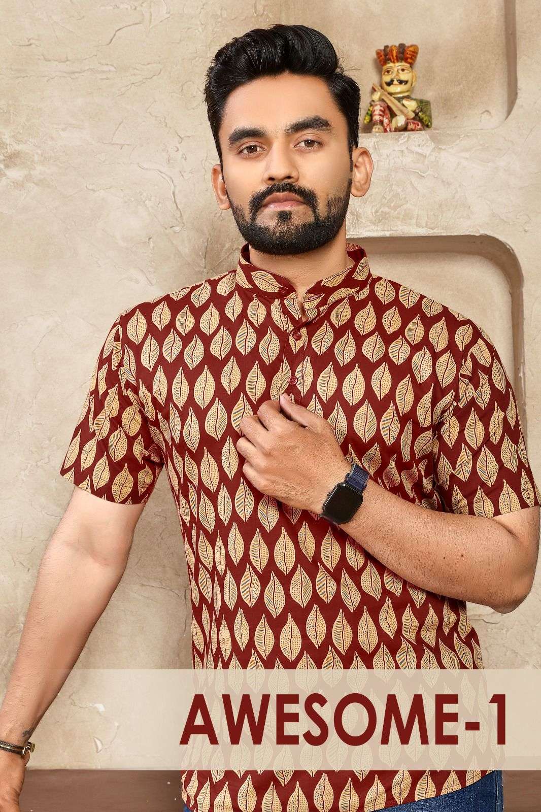 AWESOME VOL-1 BY ASLIWHOLESALE SOFT COTTON PRINTED SHORT CASUAL KURTA 