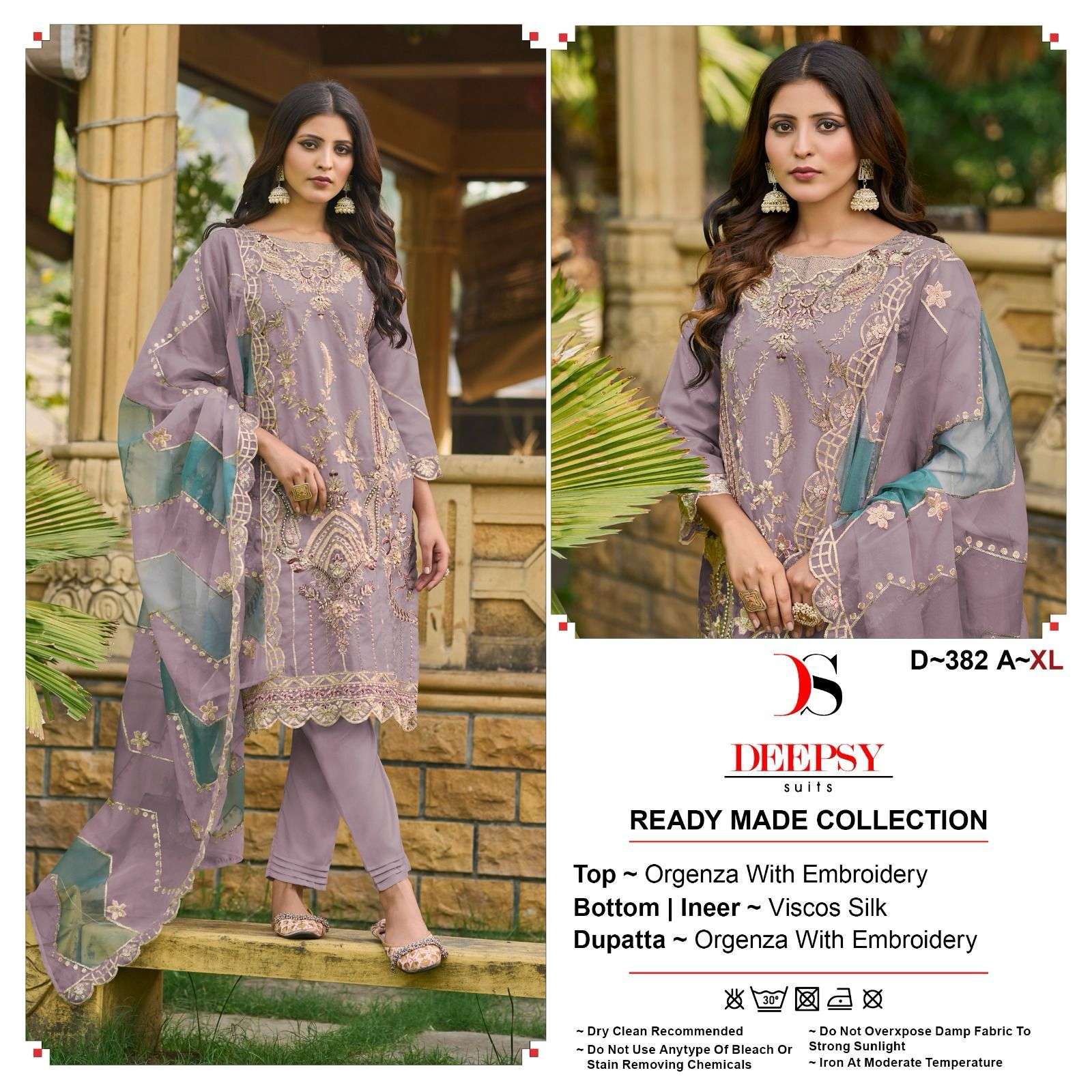D-382 COLOURS BY DEEPSY SUITS HEAVY ORGANZA EMBROIDERY PAKISTANI DRESSES