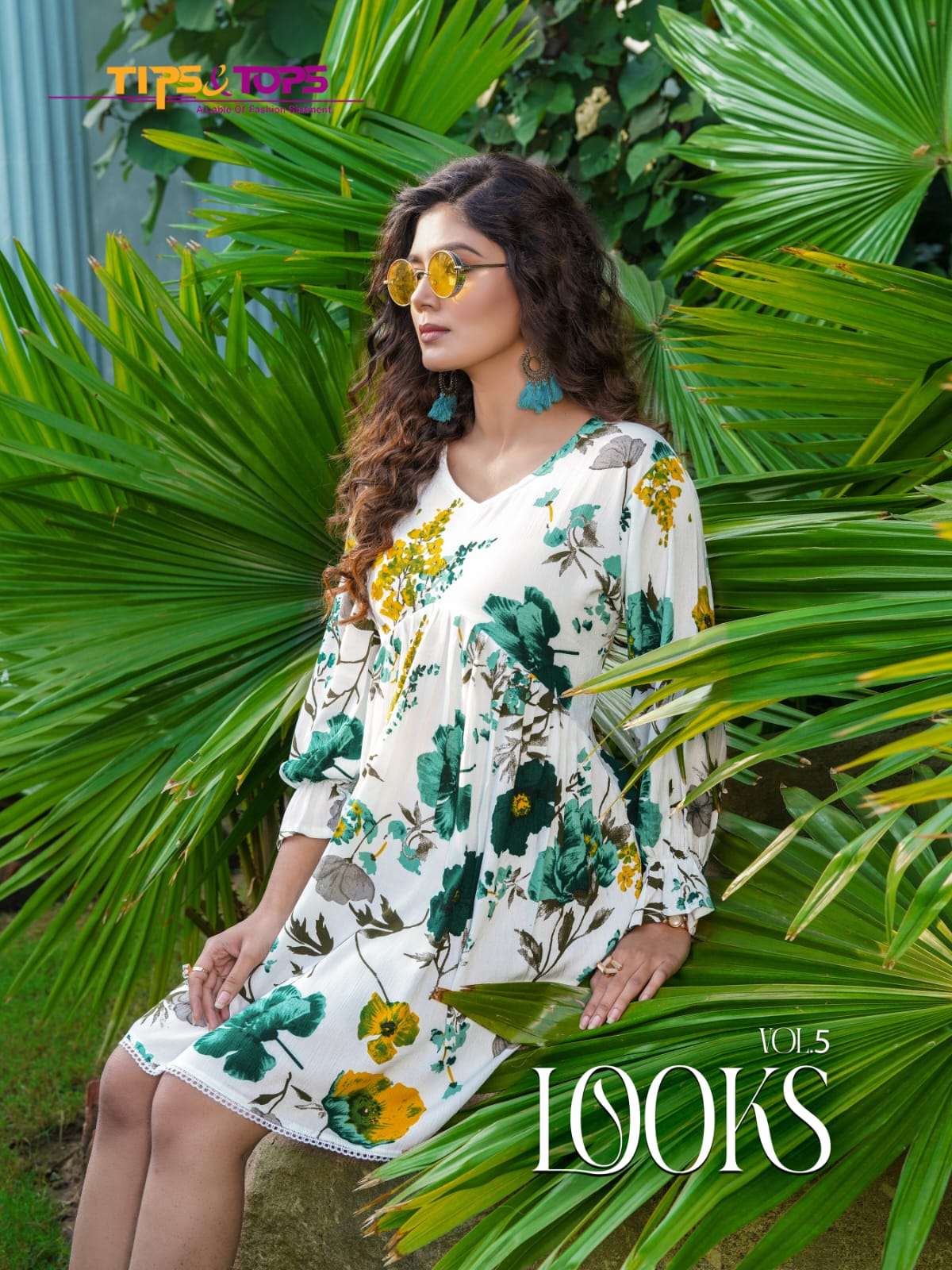 LOOKS VOL-5 BY TIPS & TOPS 101 TO 106 SERIES RAYON FANCY CASUAL TUNIC