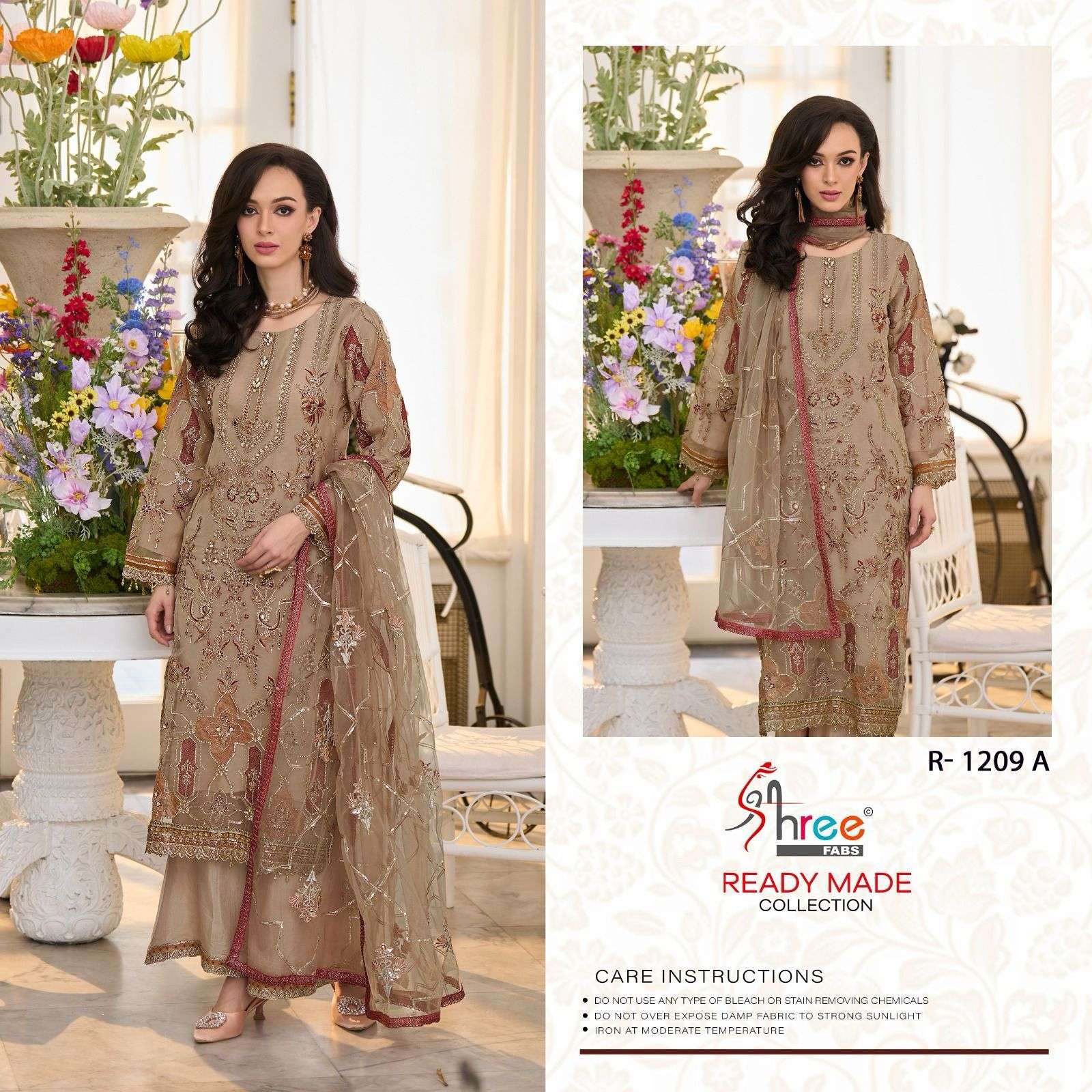 R-1226 COLOURS BY SHREE FABS HEAVY EMBROIDERED ORGANZA PAKISTANI DRESSES
